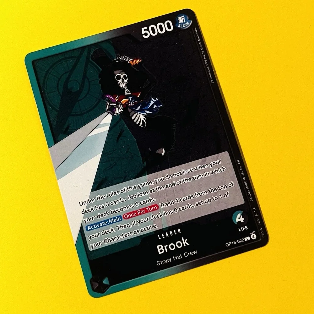 BROOK OP15-022 LEADER ONE PIECE CARD GAME STRAW HAT CREW RARE B Q7647